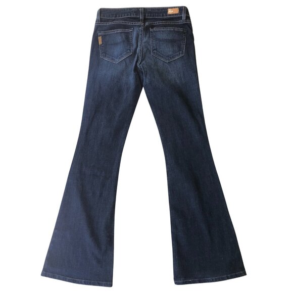 Paige Premium Denim Bell Canyon Flare Jeans Dark Wash Women’s Size 27 - Picture 1 of 12